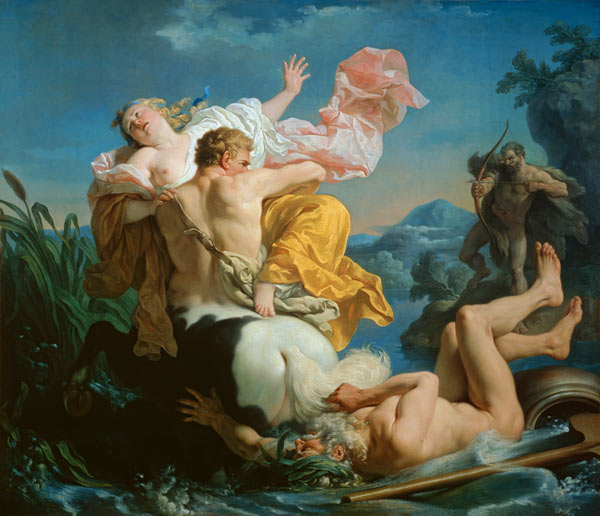 The Abduction of Deianeira by the Centaur Nessus de Louis François Lagrenée