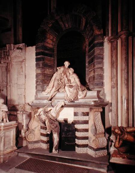 Tomb of Sir Joseph and Lady Elizabeth Nightingale (d.1731) de Louis-Francois Roubillac