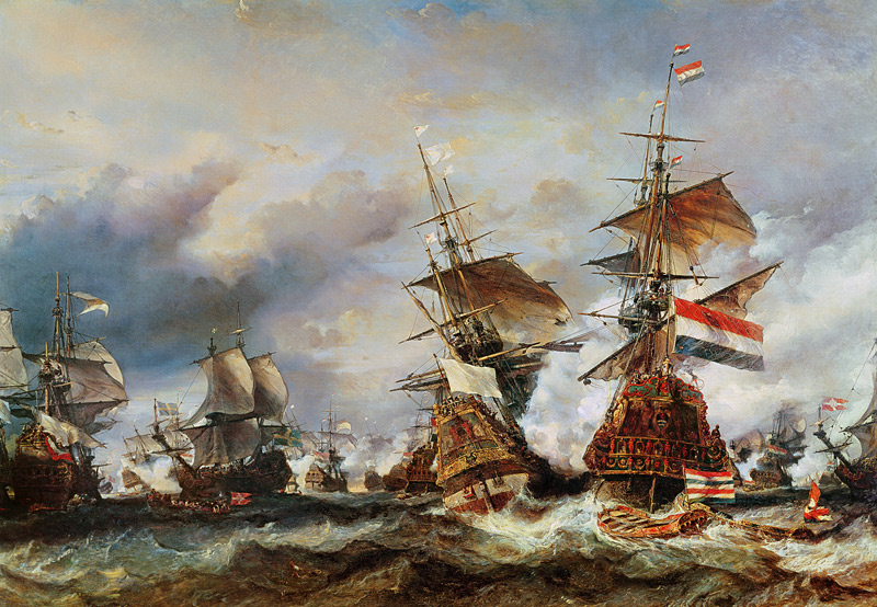 The Battle of Texel de Louis Gabriel Eugène Isabey