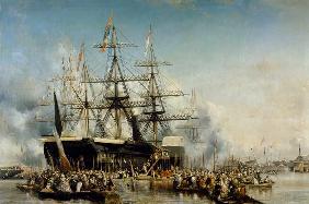 King Louis-Philippe (1830-48) Disembarking at Portsmouth, 8th October 1844