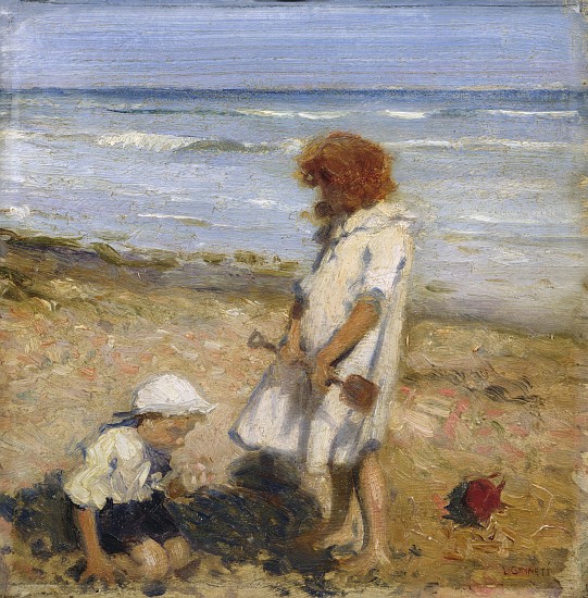 Playing on the Beach de Louis Ginnett