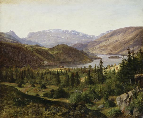 Hjelle in Valders, Tile Fjord de Louis Gurlitt