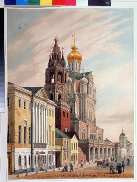 The Church of the Dormition of the Theotokos at the Pokrovka Street in Moscow