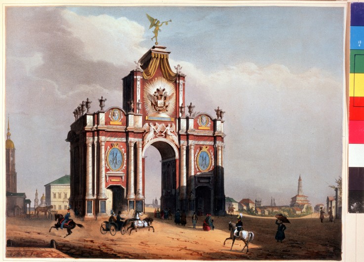 The Red Gates in Moscow de Louis Jules Arnout
