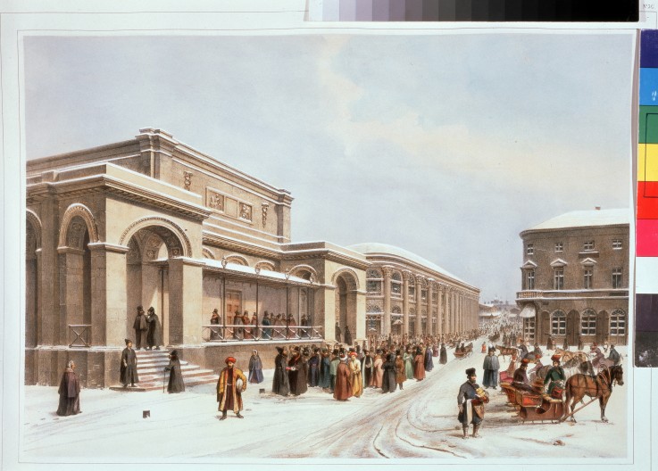 The new stock exchange and the Arcade in Moscow de Louis Jules Arnout