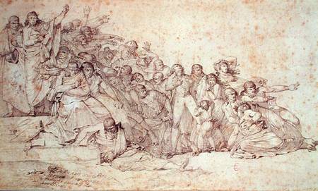 Massacre of the Patriots at the Champ de Mars de Louis Lafitte