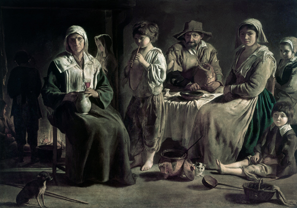 A peasant family de Louis Le Nain