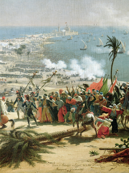 The Battle of Aboukir, 25th July 1799 de Louis Lejeune