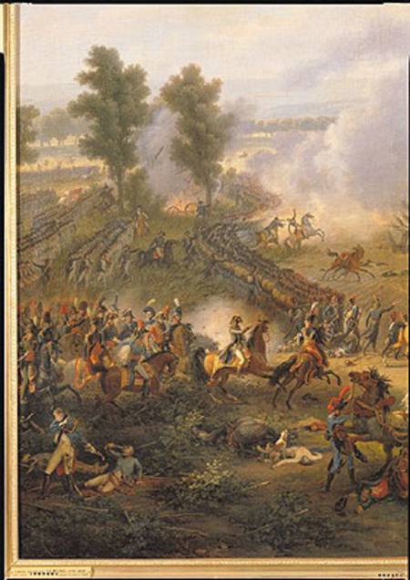 The Battle of Marengo, detail of Napoleon Bonaparte (1769-1821) and his Major de Louis Lejeune