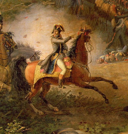 The Battle of Marengo, detail of Napoleon Bonaparte (1769-1821) and his Major, 1801 (detail of 15377 de Louis Lejeune
