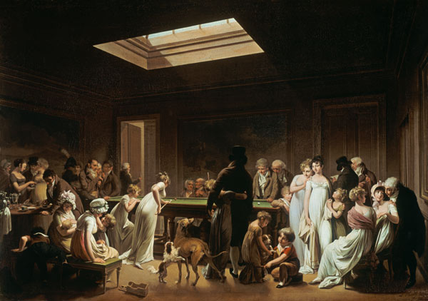In the billiards drawing-room de Louis-Léopold Boilly