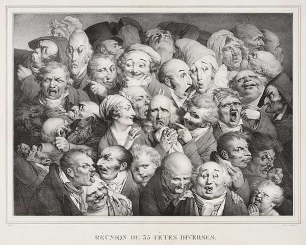Group of Thirty-Five Heads de Louis-Léopold Boilly
