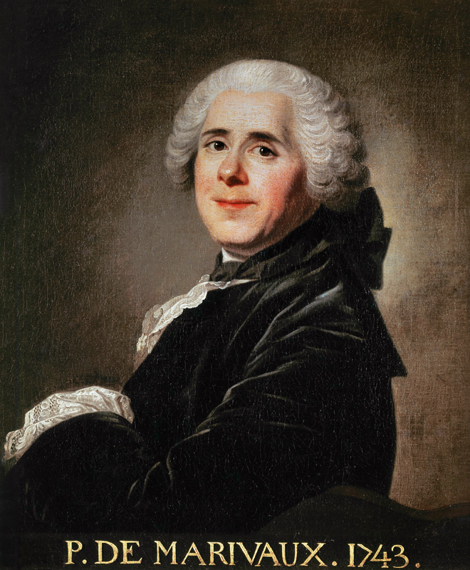 Portrait of Pierre Carlet de Chamblain de Marivaux (1688-1763) de Louis Michel van Loo