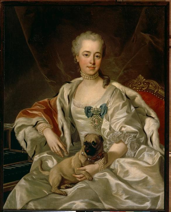 Portrait of Princess E.D.Golizyn de Louis Michel van Loo
