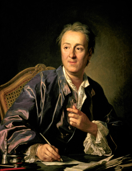 Portrait of Denis Diderot (1713-84) de Louis Michel van Loo