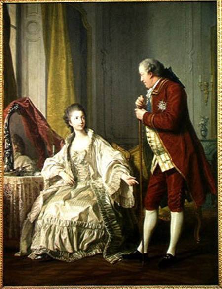 Portrait of the Marquis de Marigny (1727-81) and his Wife de Louis Michel van Loo