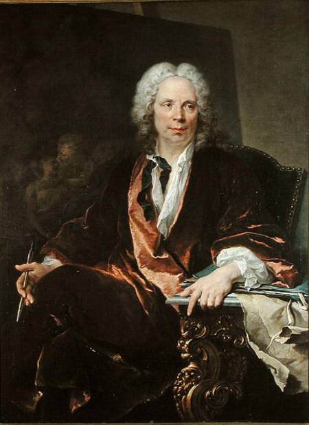 Portrait of Louis Galloche (1670-1761) de Louis Tocqué