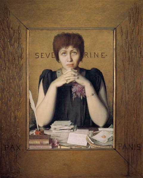 Portrait of Severine (Caroline Remy) (1855-1929) de Louis Welden Hawkins