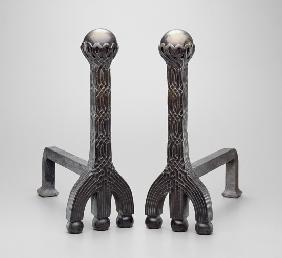 Pair of andirons