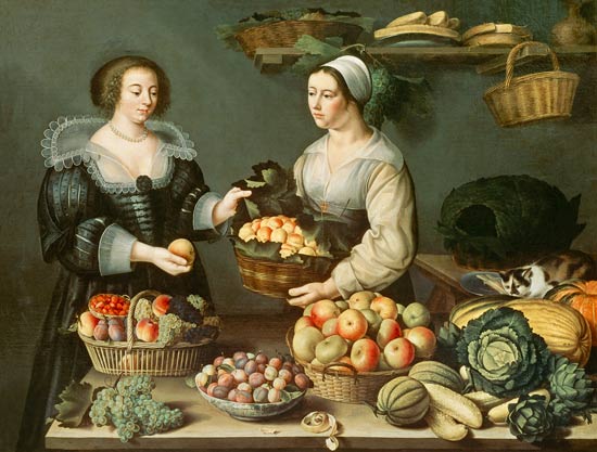 Vendedor de frutas y verduras de Louise Moillon
