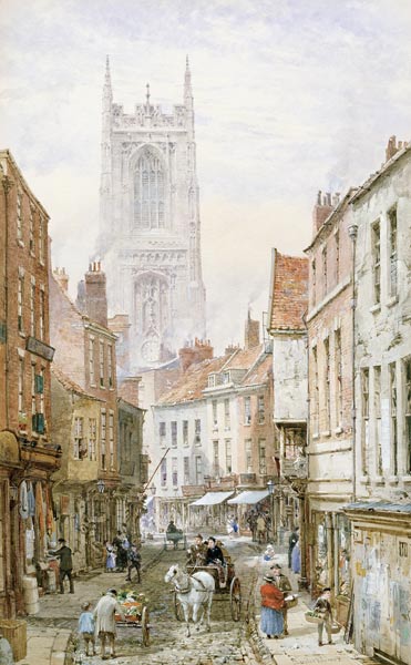 A View of Irongate, Derby de Louise Rayner