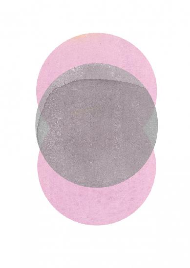 Gray Pink Circles