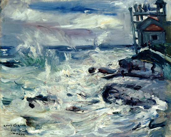 Storm on Cap Ampeglio. de Lovis Corinth