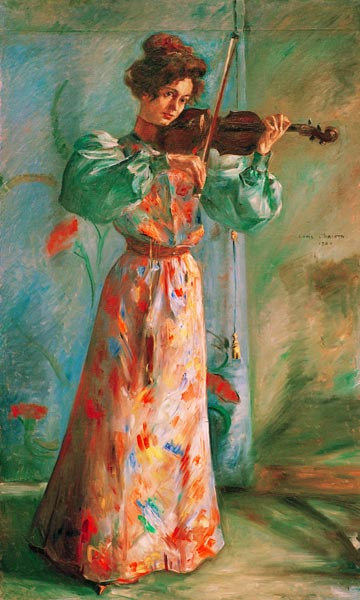 Die Geigenspielerin de Lovis Corinth