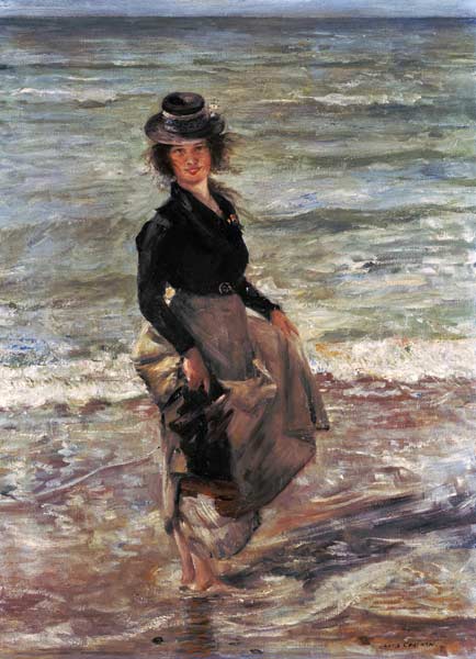 Girl on the beach. de Lovis Corinth