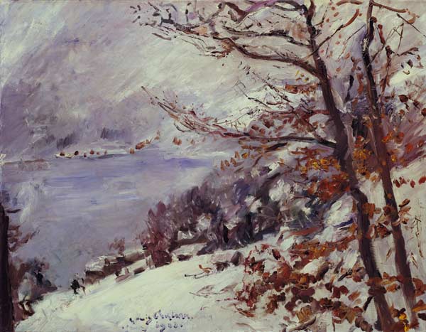 El Lago Walchen en invierno de Lovis Corinth