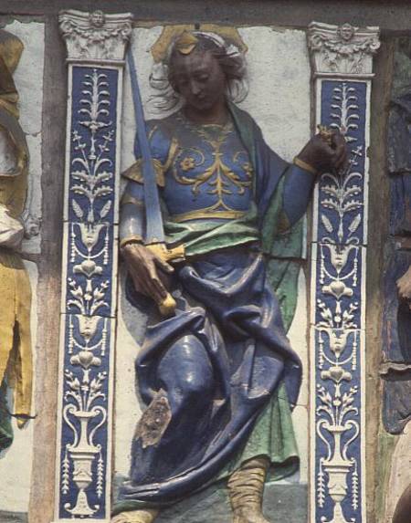 Justice, relief figure de Luca  della Robbia