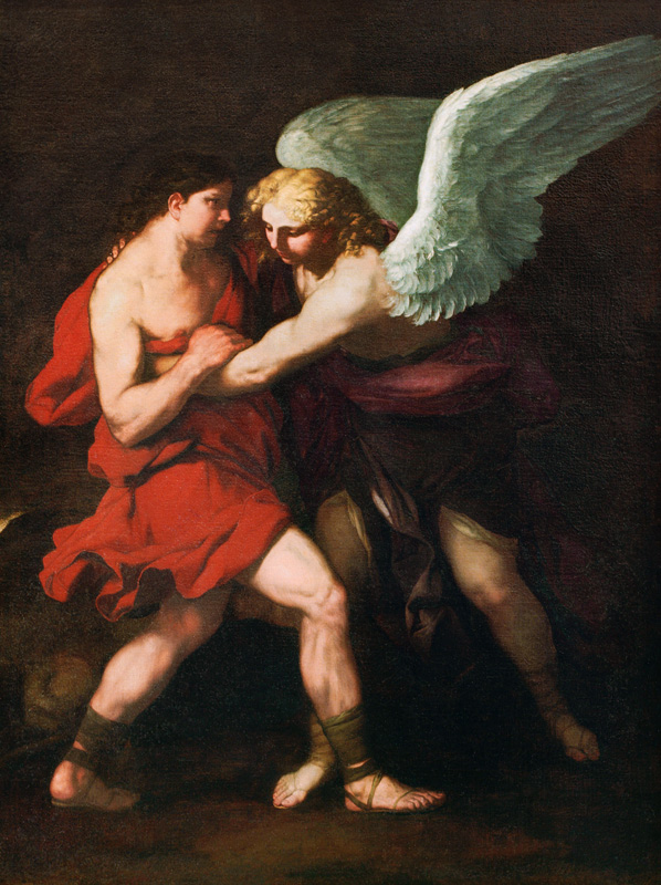 L.Giordano, Kampf Jakobs mit dem Engel de Luca Giordano