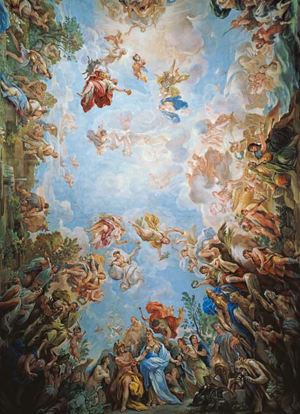 Vault fresco in the Palazzo Medici Riccardi in Florence de Luca Giordano