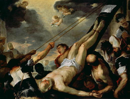 The Crucifixion of St. Peter de Luca Giordano