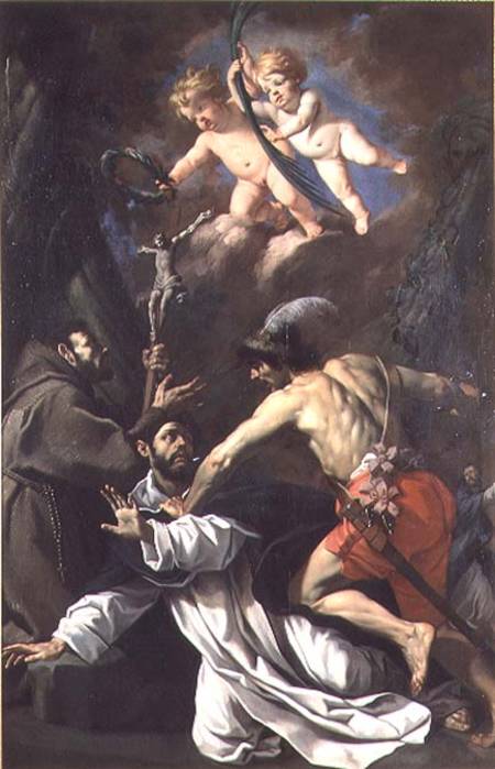 The Martyrdom of St. Peter Martyr de Luca (Luca da Reggio) Ferrari