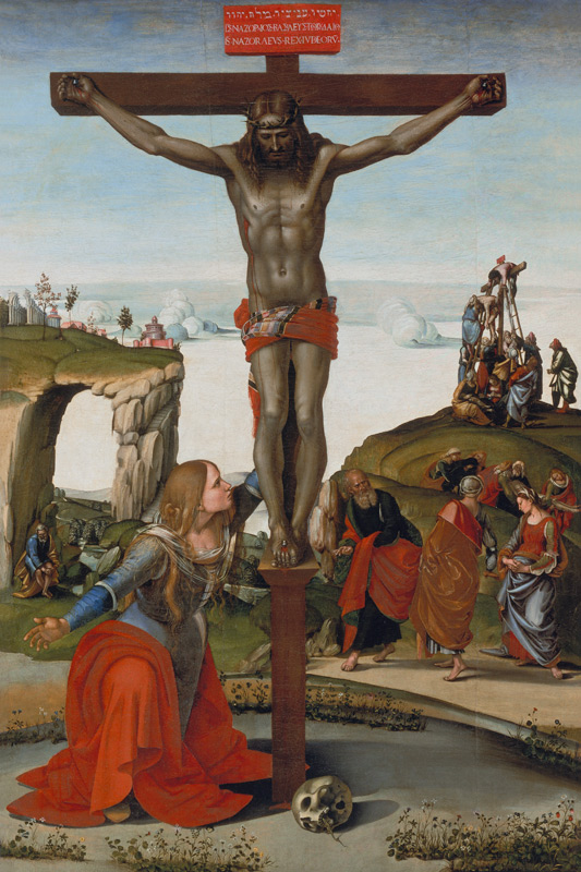 The Crucifixion with Mary Magdalene de Luca Signorelli