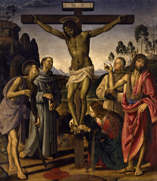 Crucifixion , Signorelli & Perugino de Luca Signorelli