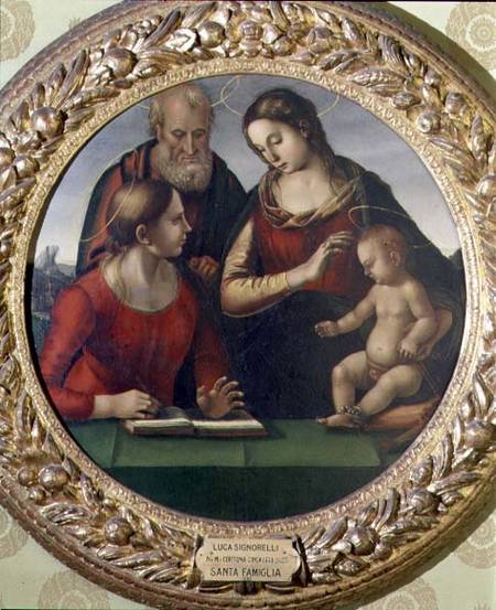 Holy Family with St. Catherine de Luca Signorelli