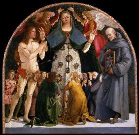 Madonna of Mercy and Saints Sebastian and Bernardino da Siena