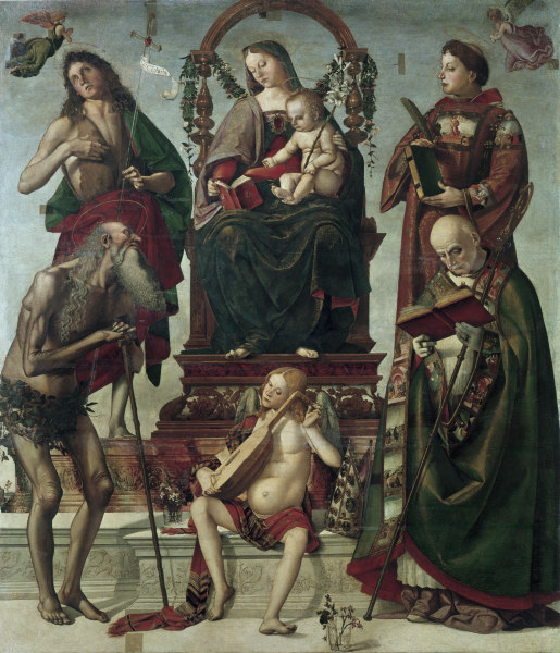 Mary and Sainats de Luca Signorelli