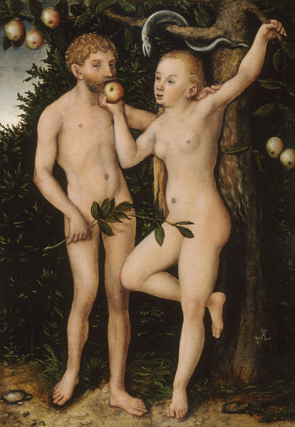 Adam and Eva. de Lucas Cranach el Viejo
