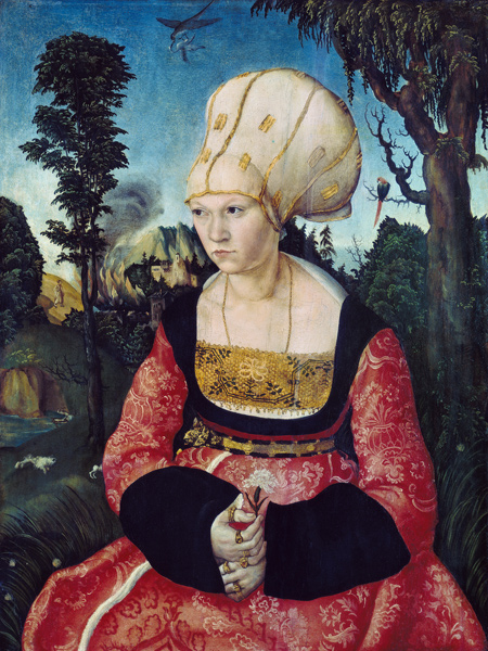 Portrait of the wife the DrCuspinian de Lucas Cranach el Viejo