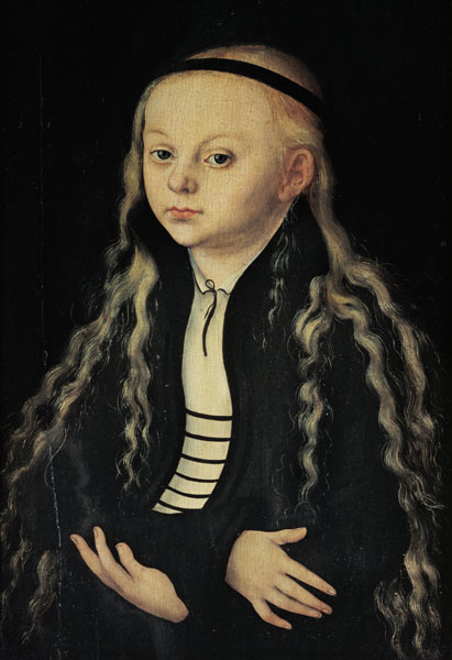 Portrait the Magdalena Luther de Lucas Cranach el Viejo