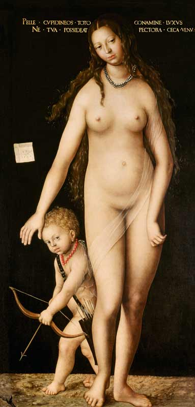 Venus and Cupid de Lucas Cranach el Viejo