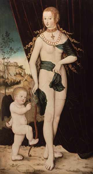 Venus and Cupido. de Lucas Cranach el Viejo