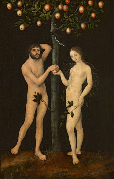 Adam and Eve de Lucas Cranach el Viejo