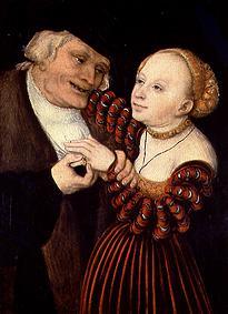 The altos and the girl de Lucas Cranach el Viejo