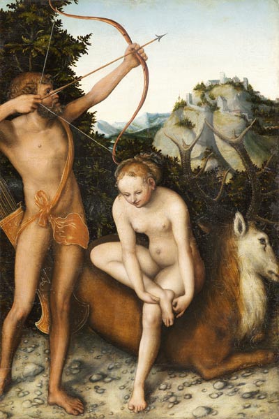 Apollo and Diana de Lucas Cranach el Viejo