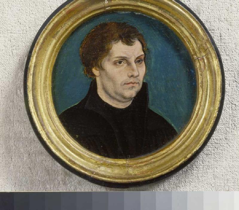 Portrait Martin Luthers. de Lucas Cranach el Viejo