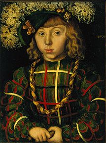 Portrait of the son of the Elector Johann of the c de Lucas Cranach el Viejo
